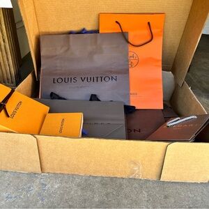 Louis Vuitton and Hermès and other luxury brands Shopping Bags Collection